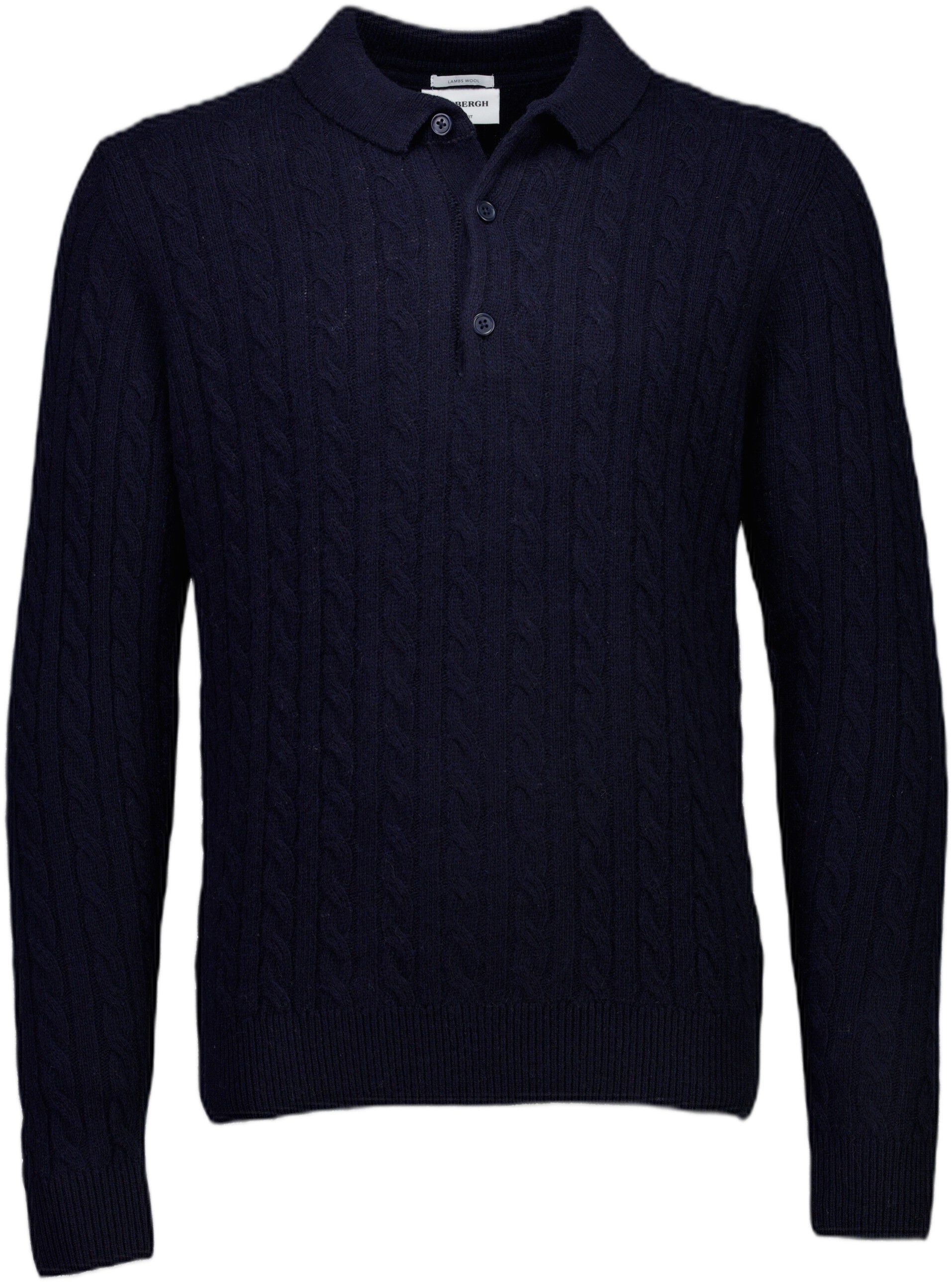 Lambswool half zip knit