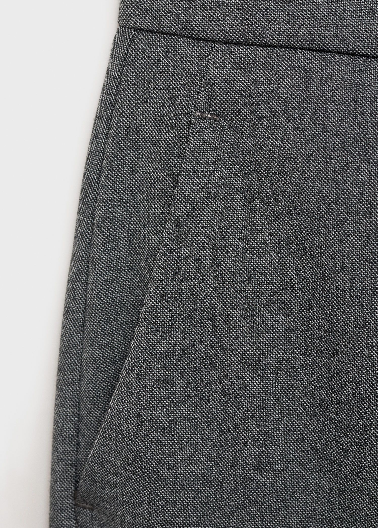 Straight mid-rise trousers