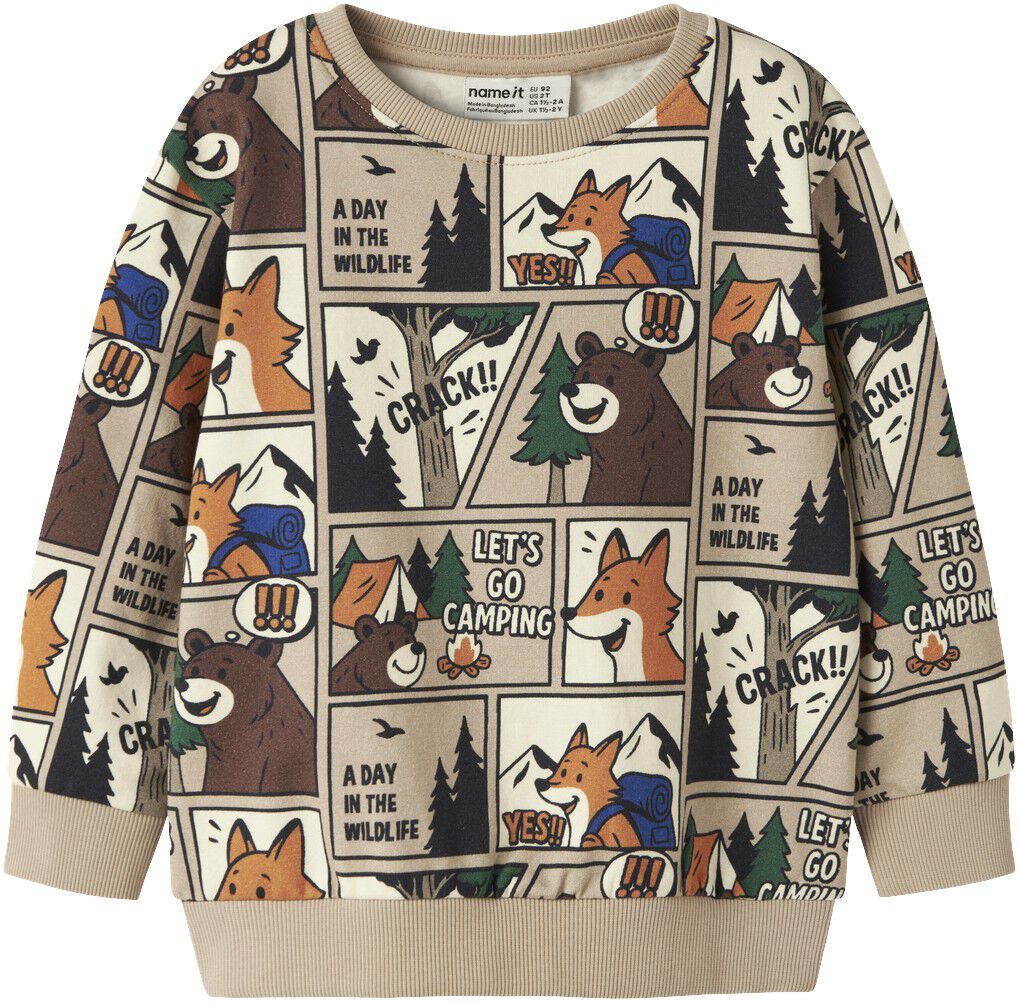 Nmmoswaldy Ls Nreg Sweat Bru Box