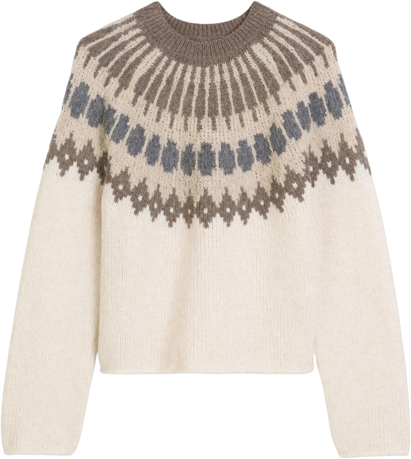 Pullover, longsleeve, round-neck, f