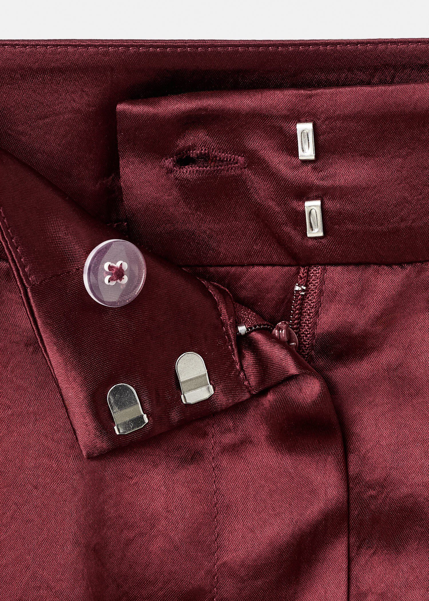 Satin wide-leg trousers