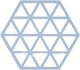 Grytunderlägg Triangles Blue