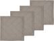 Tygservett 4-pack Tiles Damast Taupe