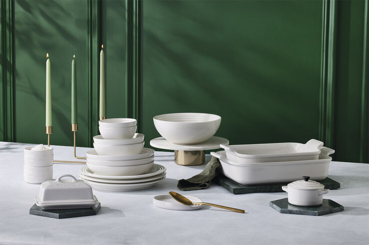 Heritage Rekt Fad 31/26cm White