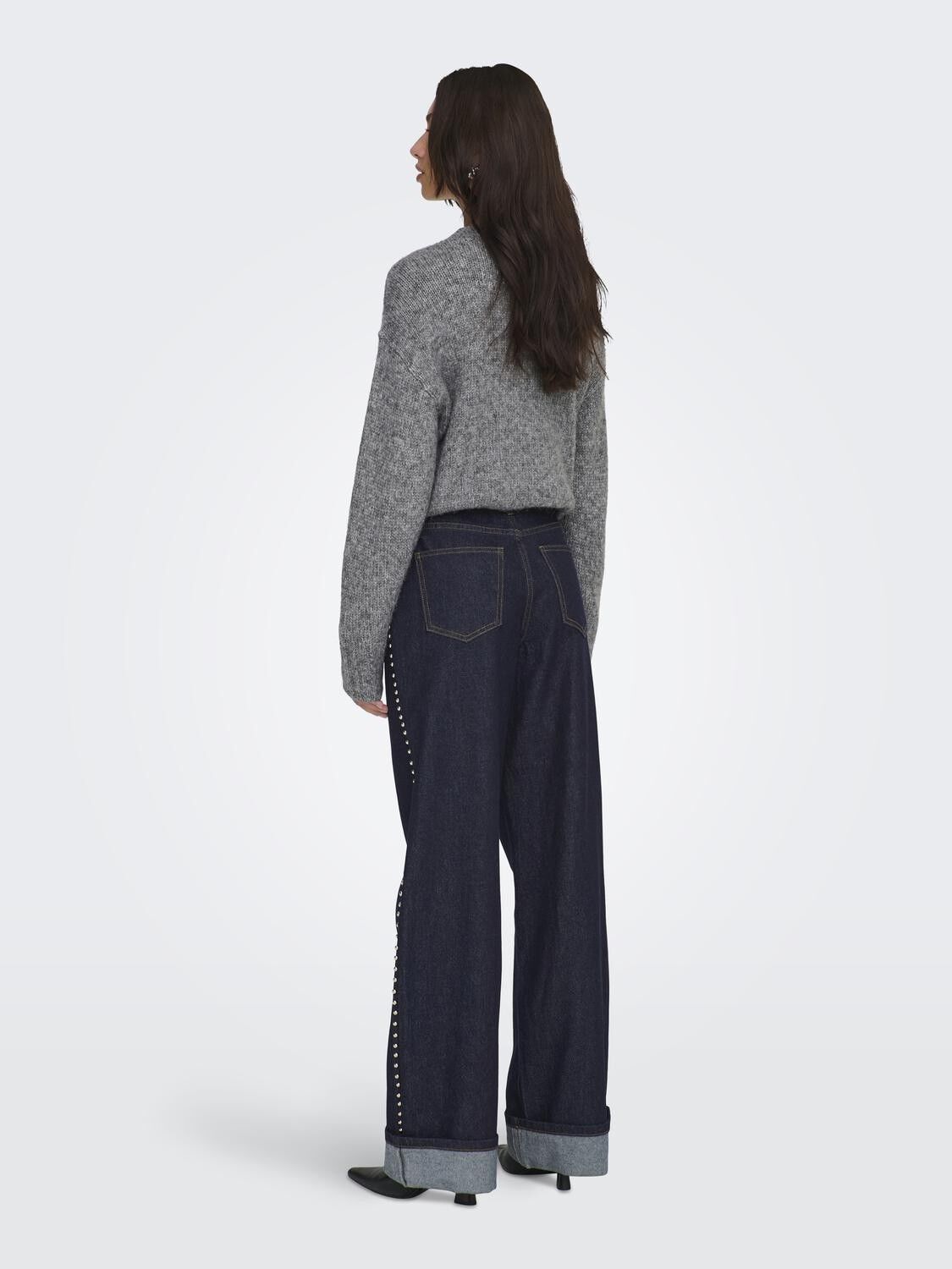 ONLHOPE HW WIDE STUD FOLD UP DNM MA