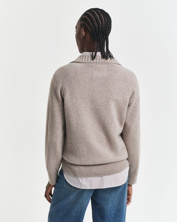WOOL KNIT RUGGER