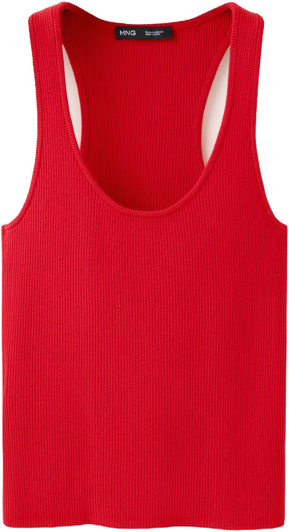 Fitted ribbed top