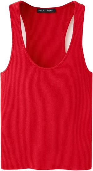 Fitted ribbed top