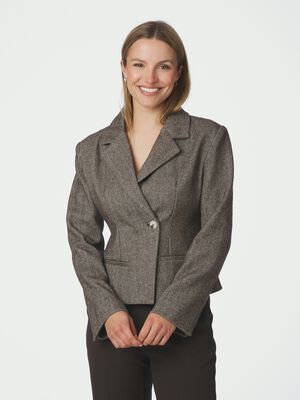 Valia Herringbone S Blazer