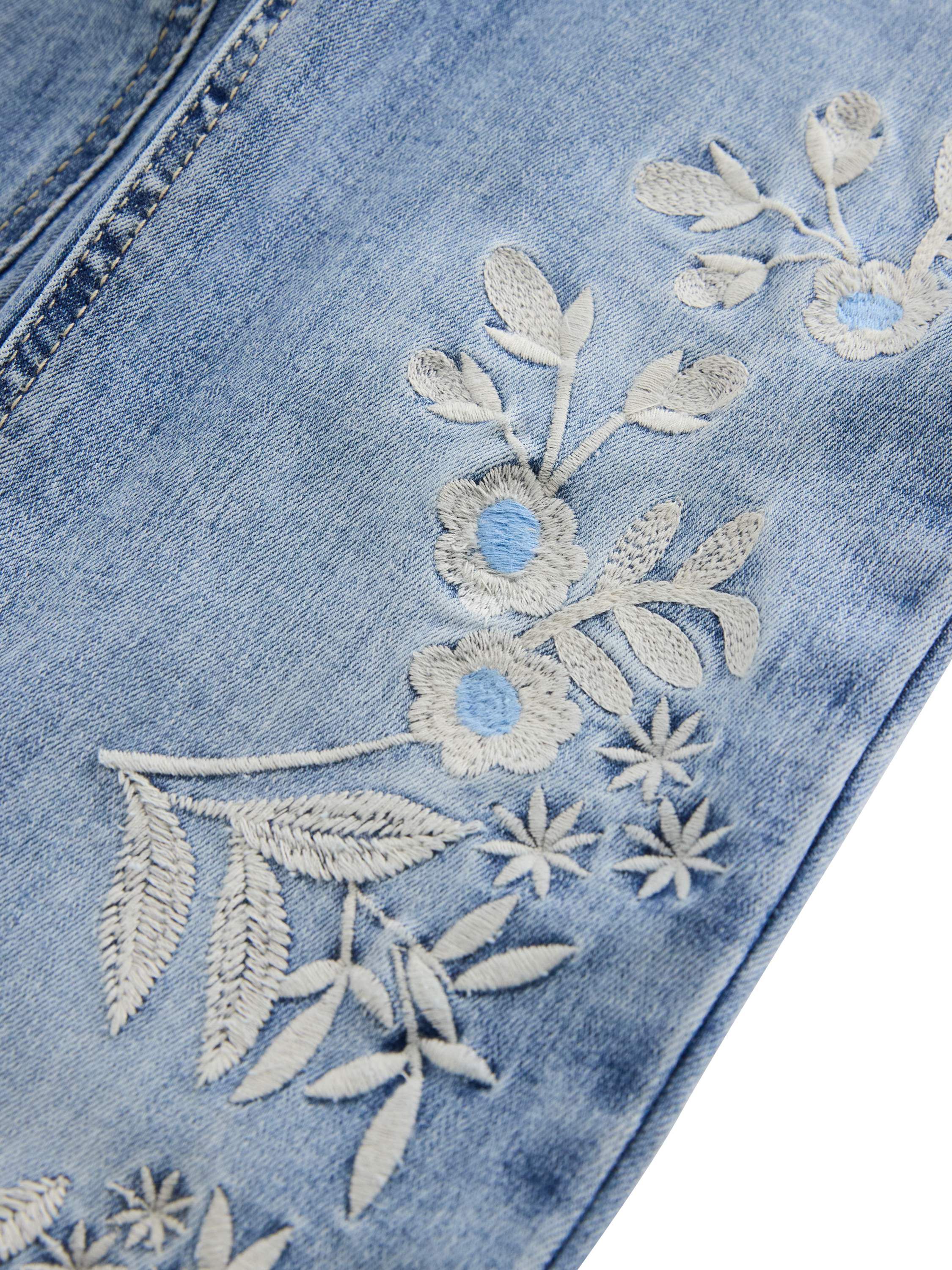 Trousers denim Freja embroider
