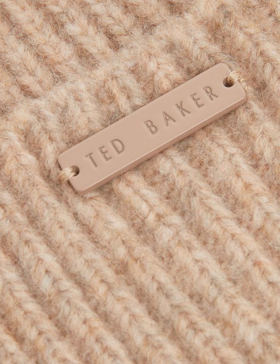 LIDIAAS Knitted Ribbed Beanie Hat