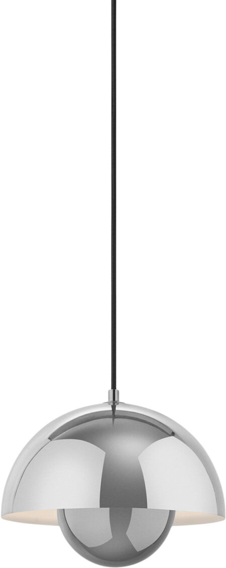 Flowerpot Pendant VP1, Chrome-Plated