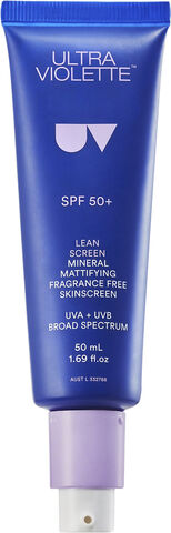 Lean Screen SPF50+ - Mineral Mattifierande, parfymfri hudkräm