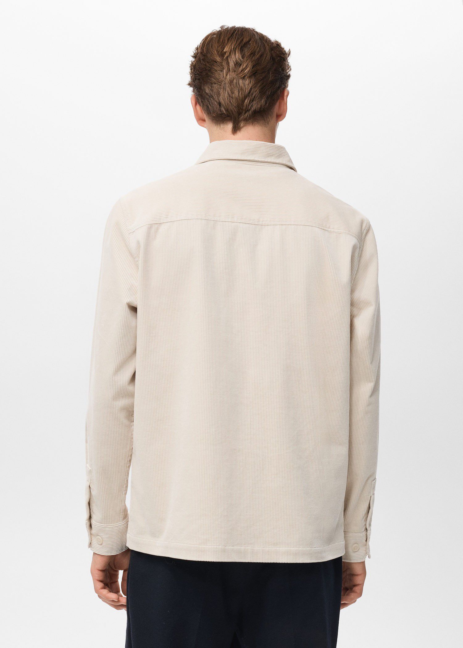 Corduroy overshirt with pockets