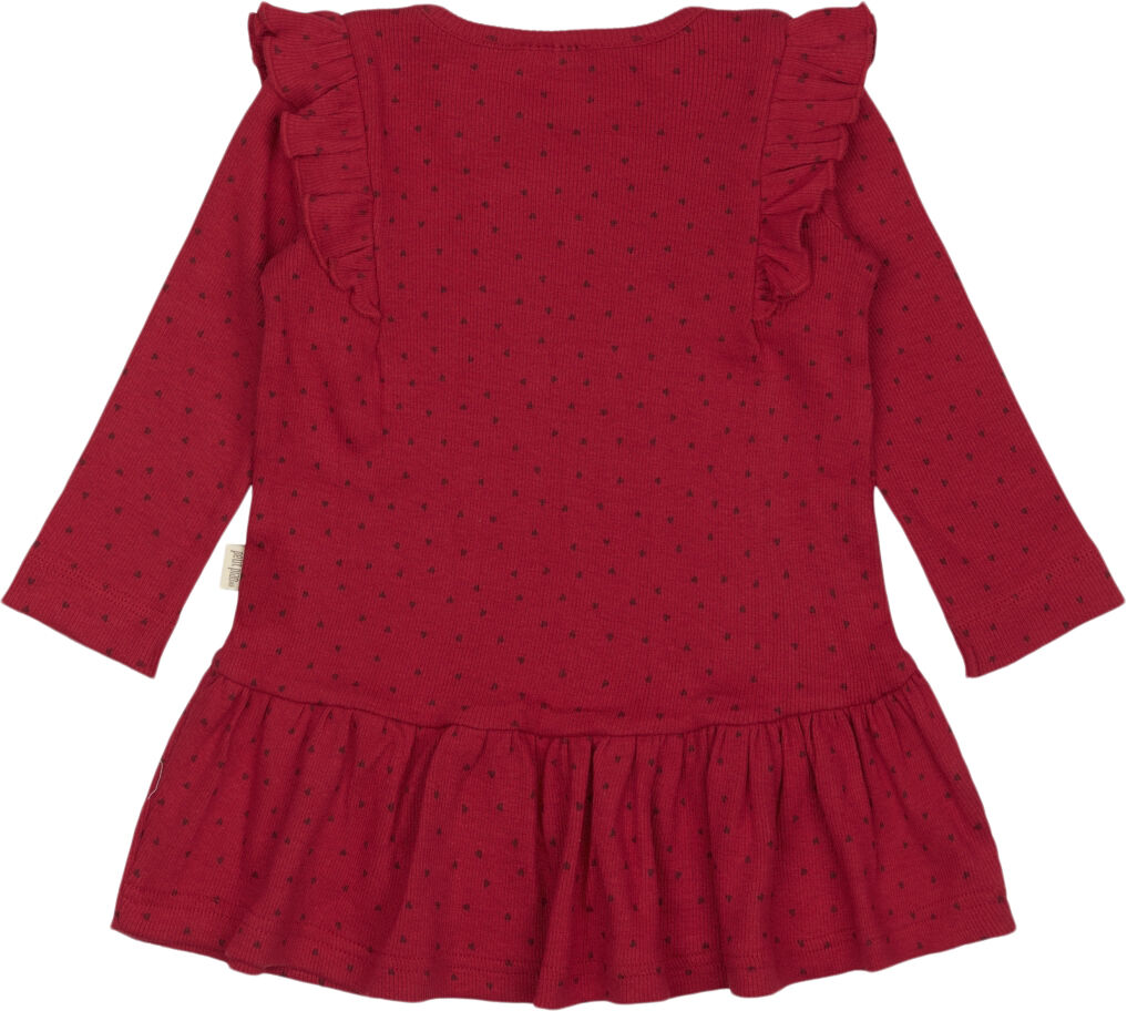 Dress L/S Frill Modal heart