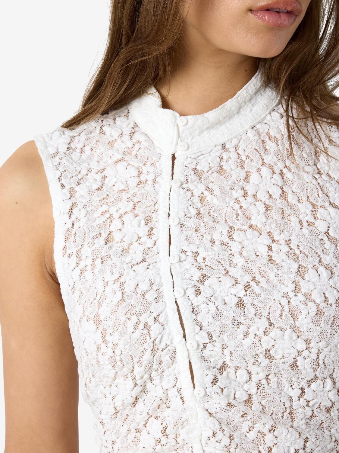 Nmpeyton S/L Button Top