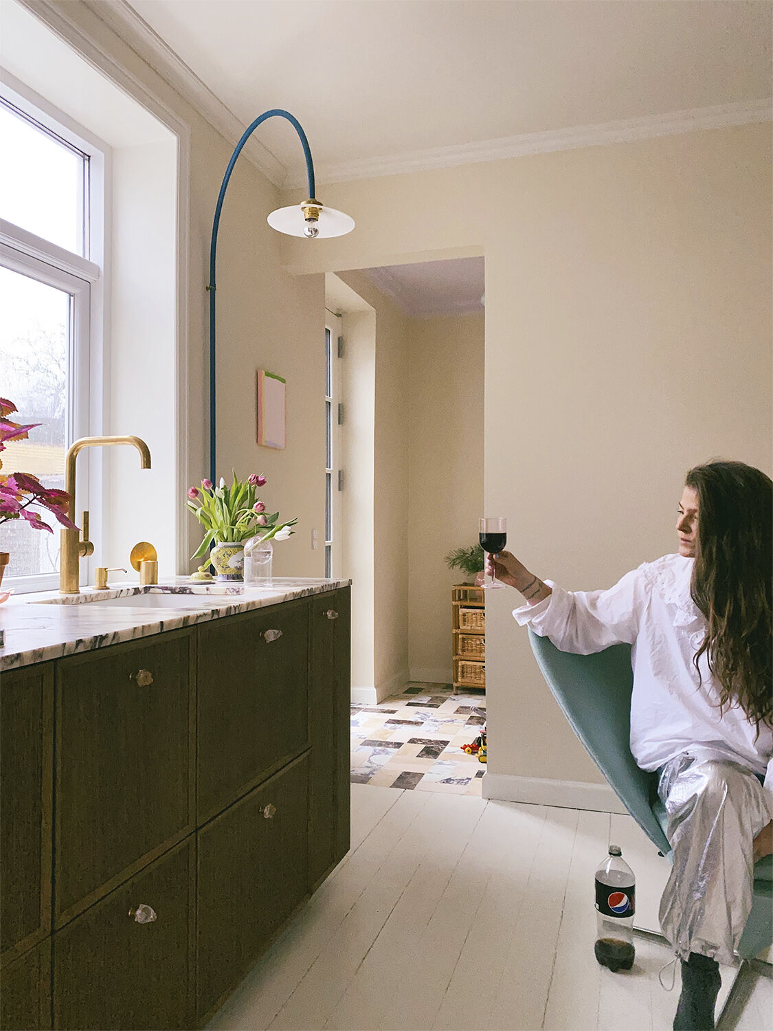 WINE GLASS, 2 PCS, TALL, ROSE,70177R