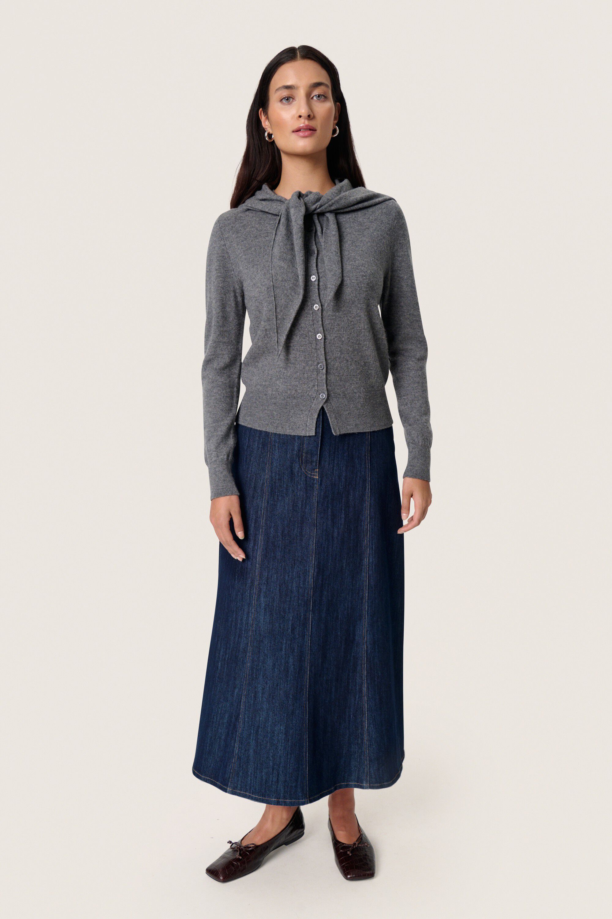 SLMolina Scarf Cardigan - 100% wool