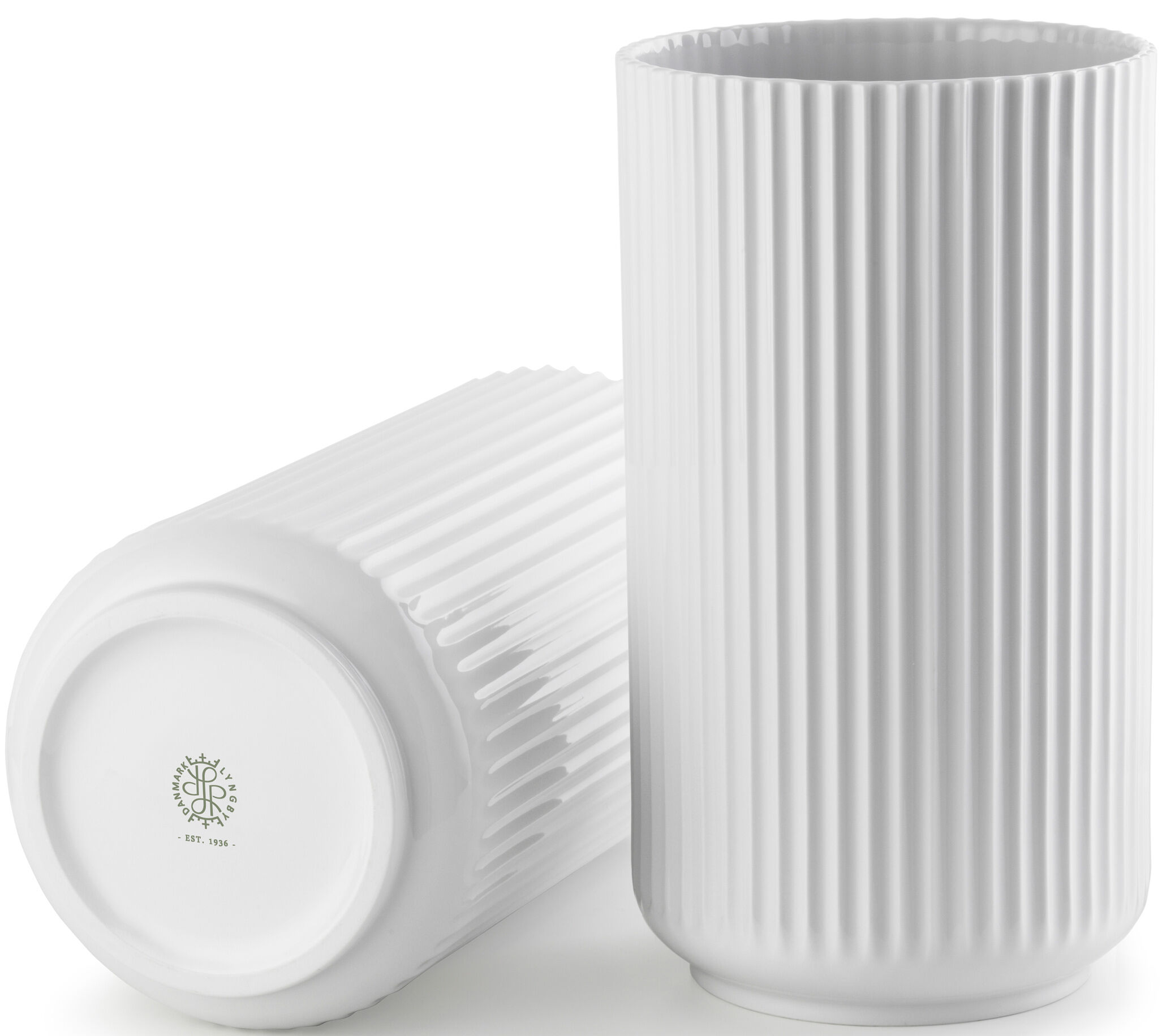 Lyngbyvasen 15 cm Vit