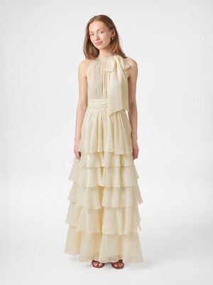 Marli Solid Chiffon Dress