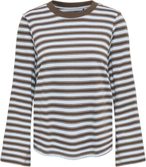 ONLLUNA HAPPY L/S O-NECK STRIPE TEE