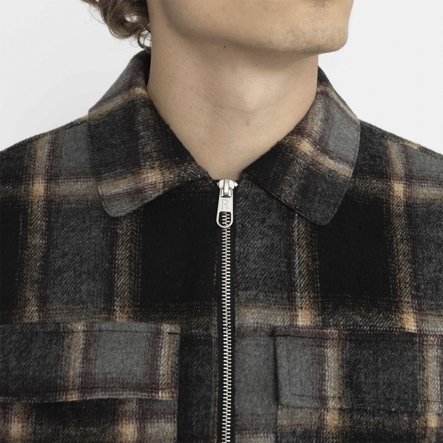 Lined Overshirt W Zipper