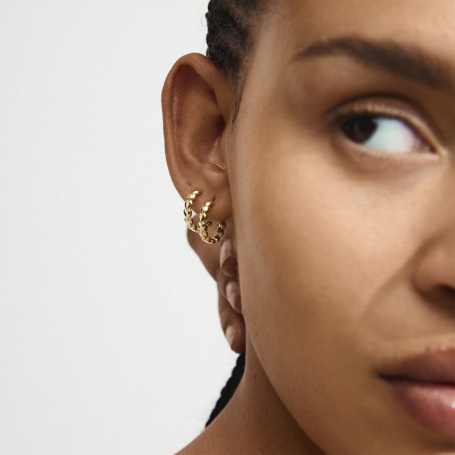 MAEVE hoop earrings gold-plated