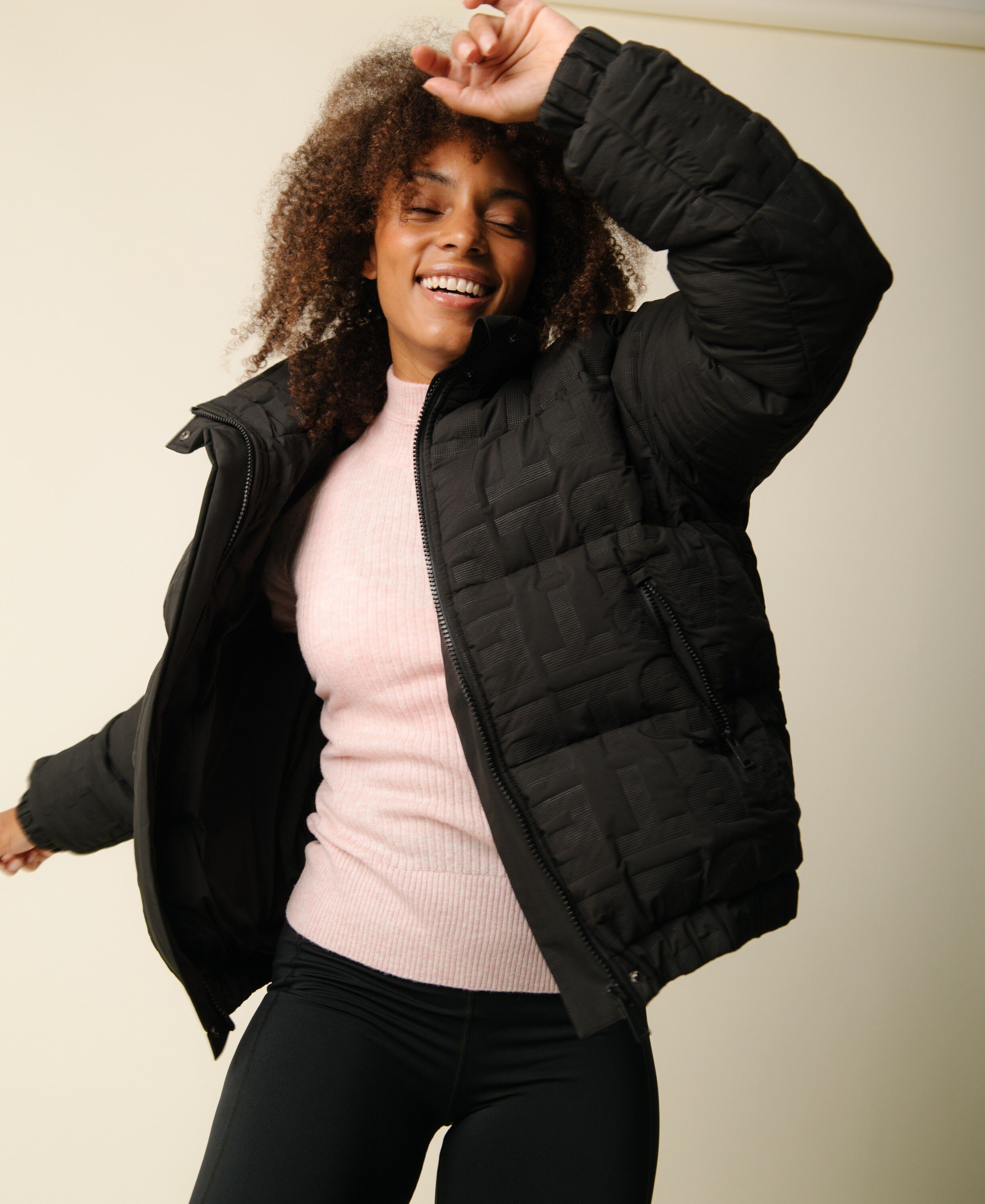 Cartel x Align by Blume puffer bomber jacket - Nero