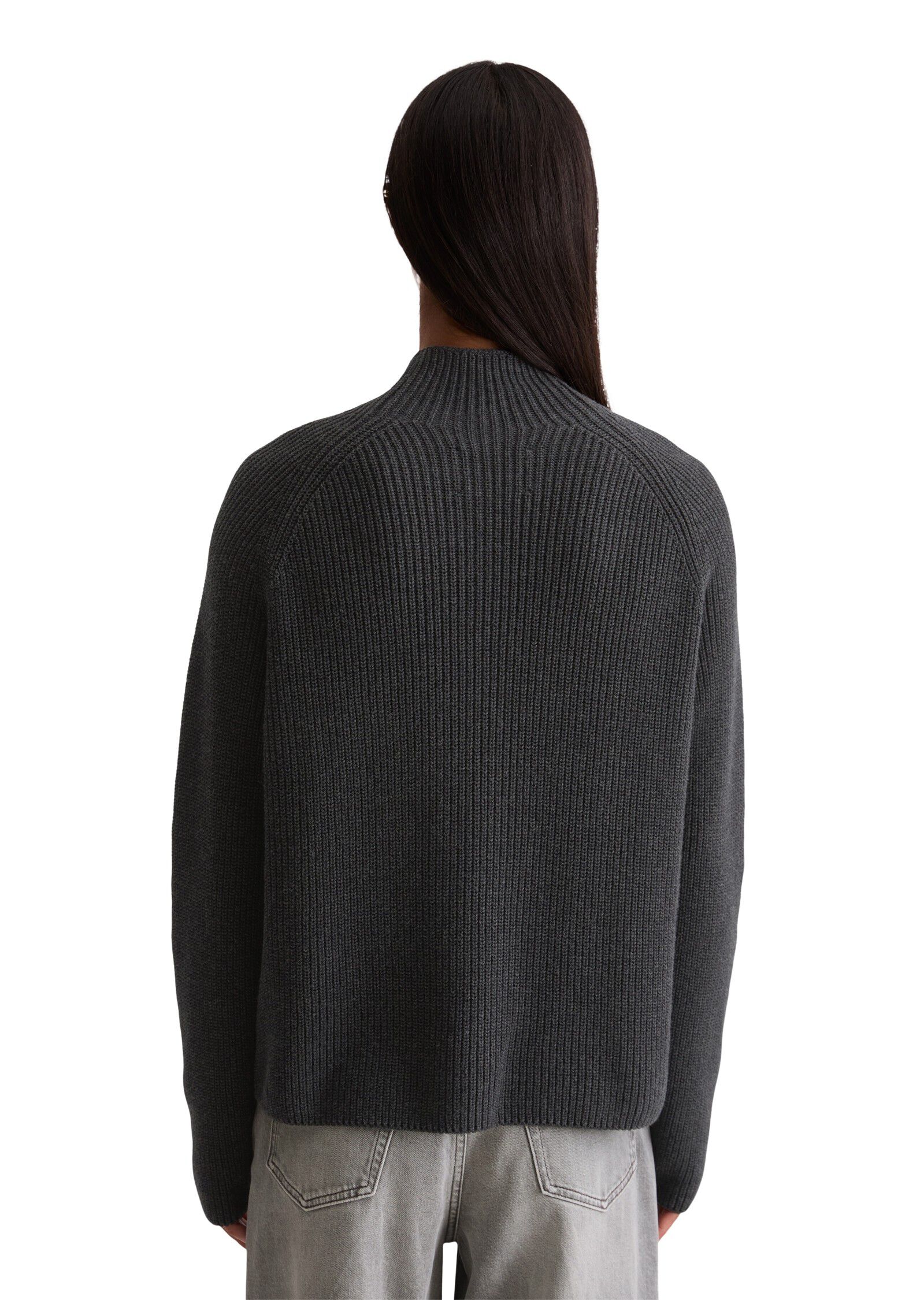 Pullover, longsleeve, stand-up coll