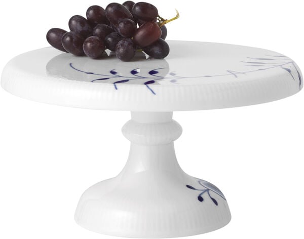 Blå Mega Riflet 23 cm Fad på fod