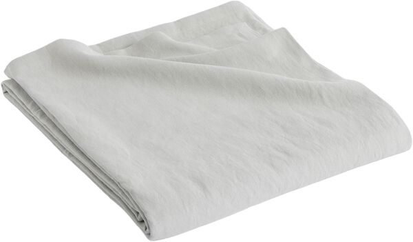 Linen Bedspread-240 x 260-Sky grey
