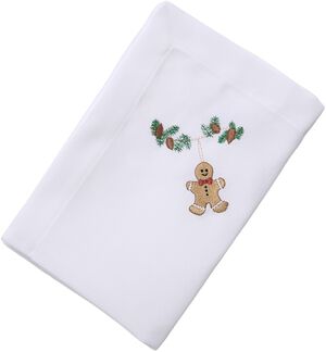 Juleserviet med peberkagemand