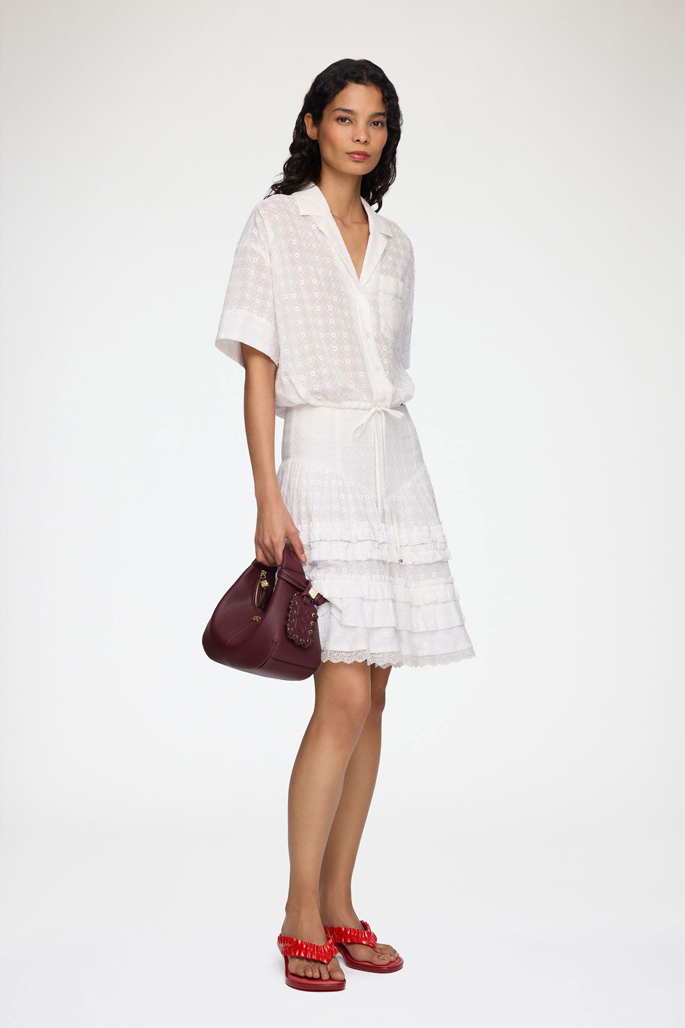 Broderie Anglaise Mini Tiered Frill