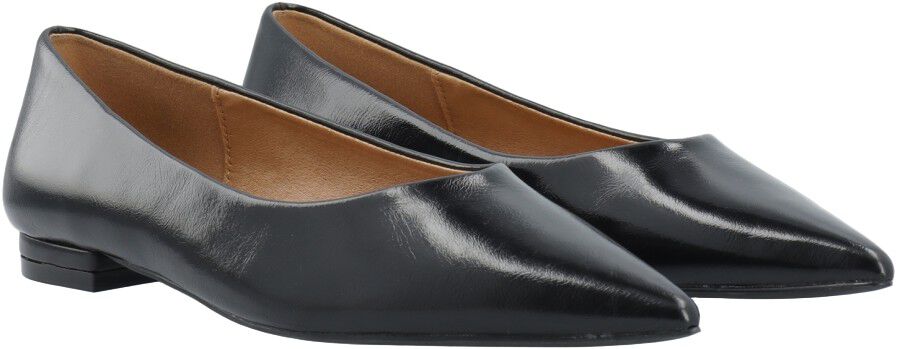 BIABARI Pointy Flat Faux Leather