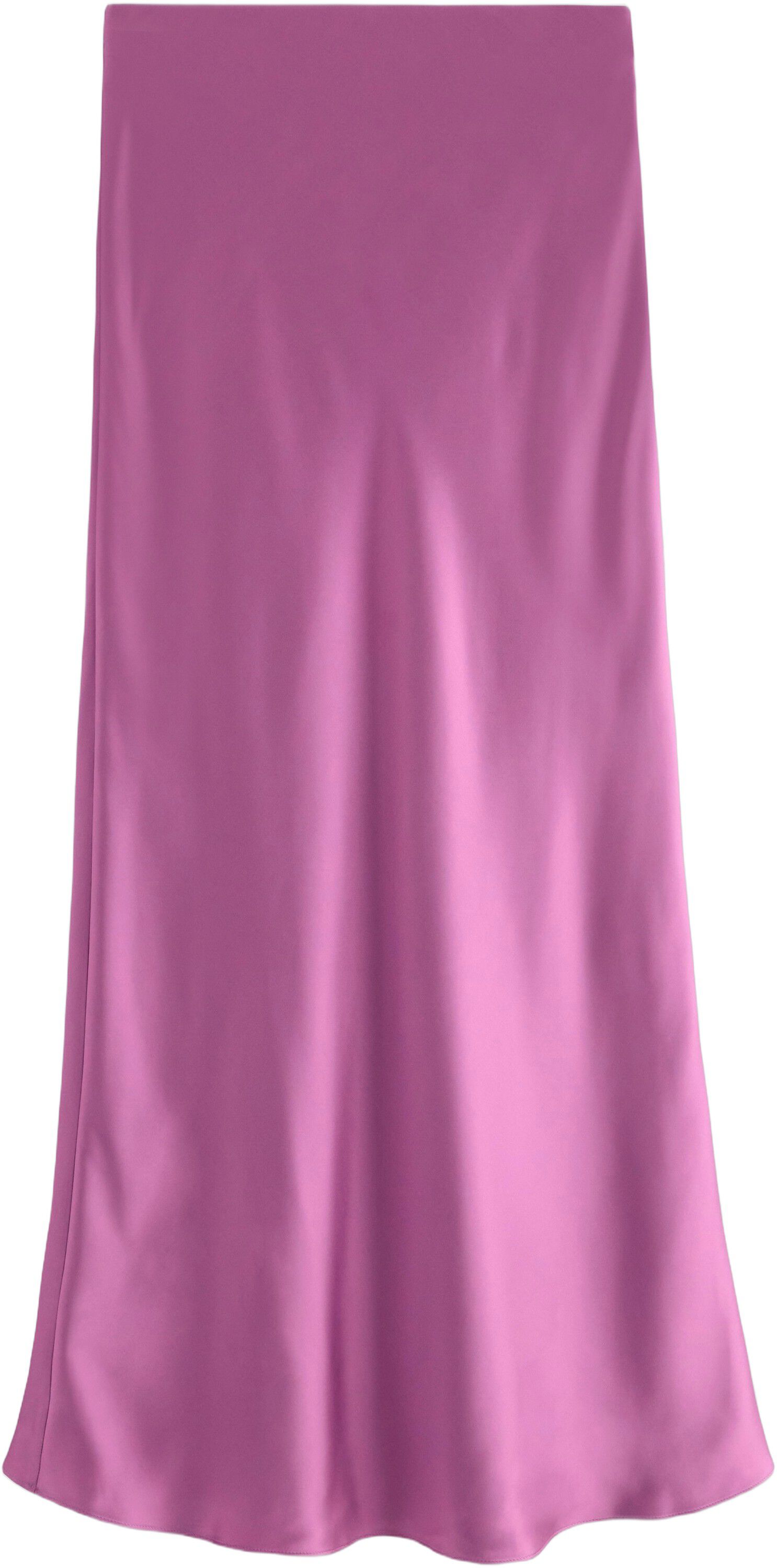 Sleek maxi skirt in satin with a co