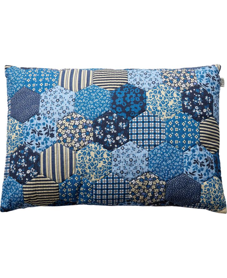 Patch print, dekorativ kudde