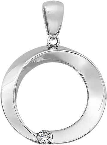 Simple cirkel halskæde - Sølv