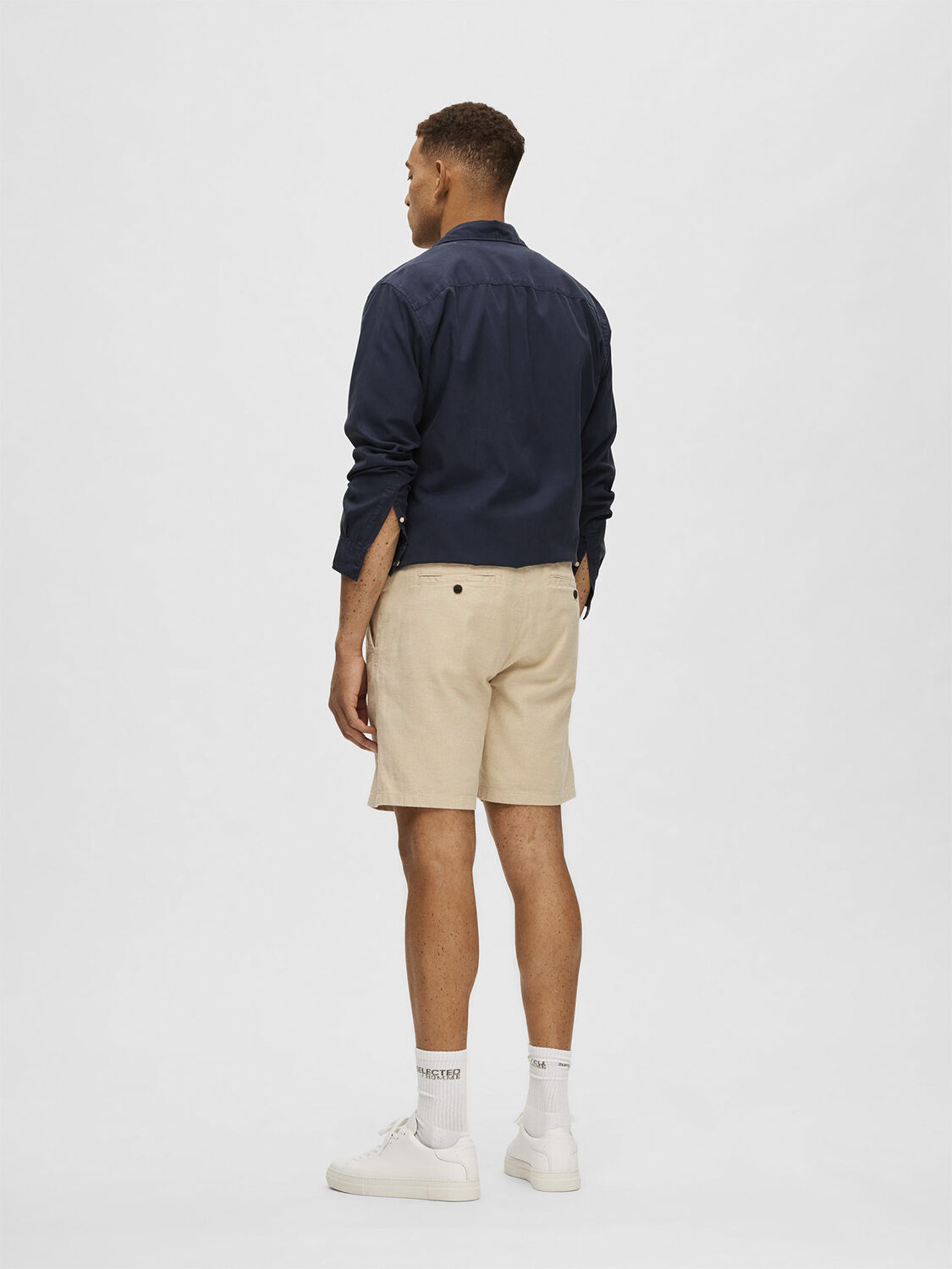 SLHCOMFORT-BRODY LINEN SHORTS W NOO