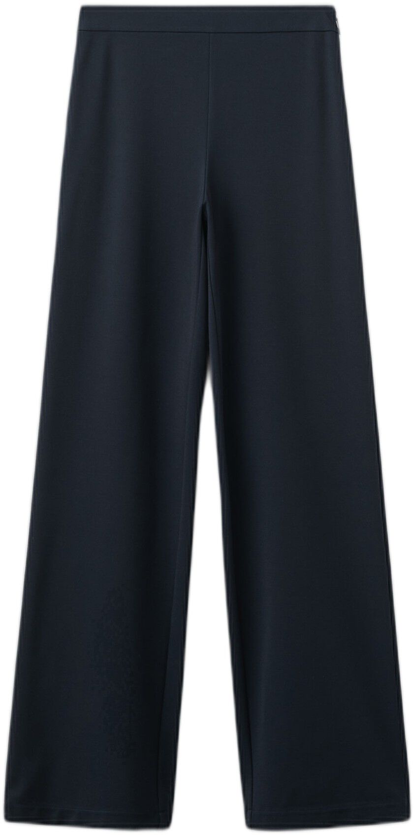 Mid-rise wide leg trousers
