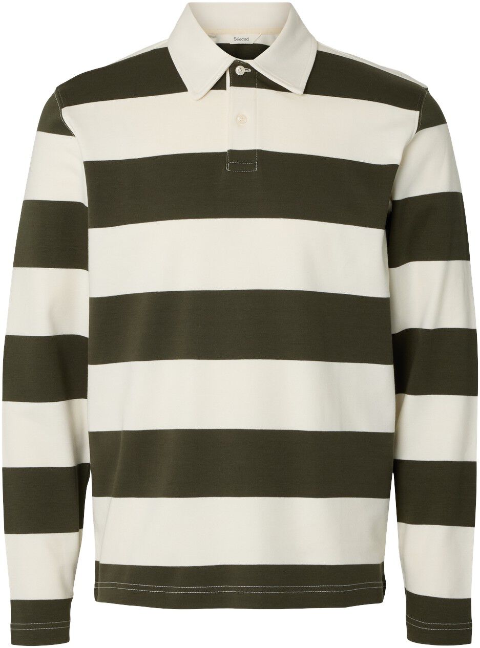 Slmcasper Ls Stripe Polo
