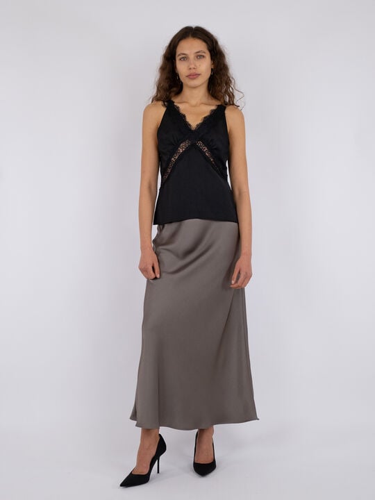 Vicky Heavy Sateen Skirt