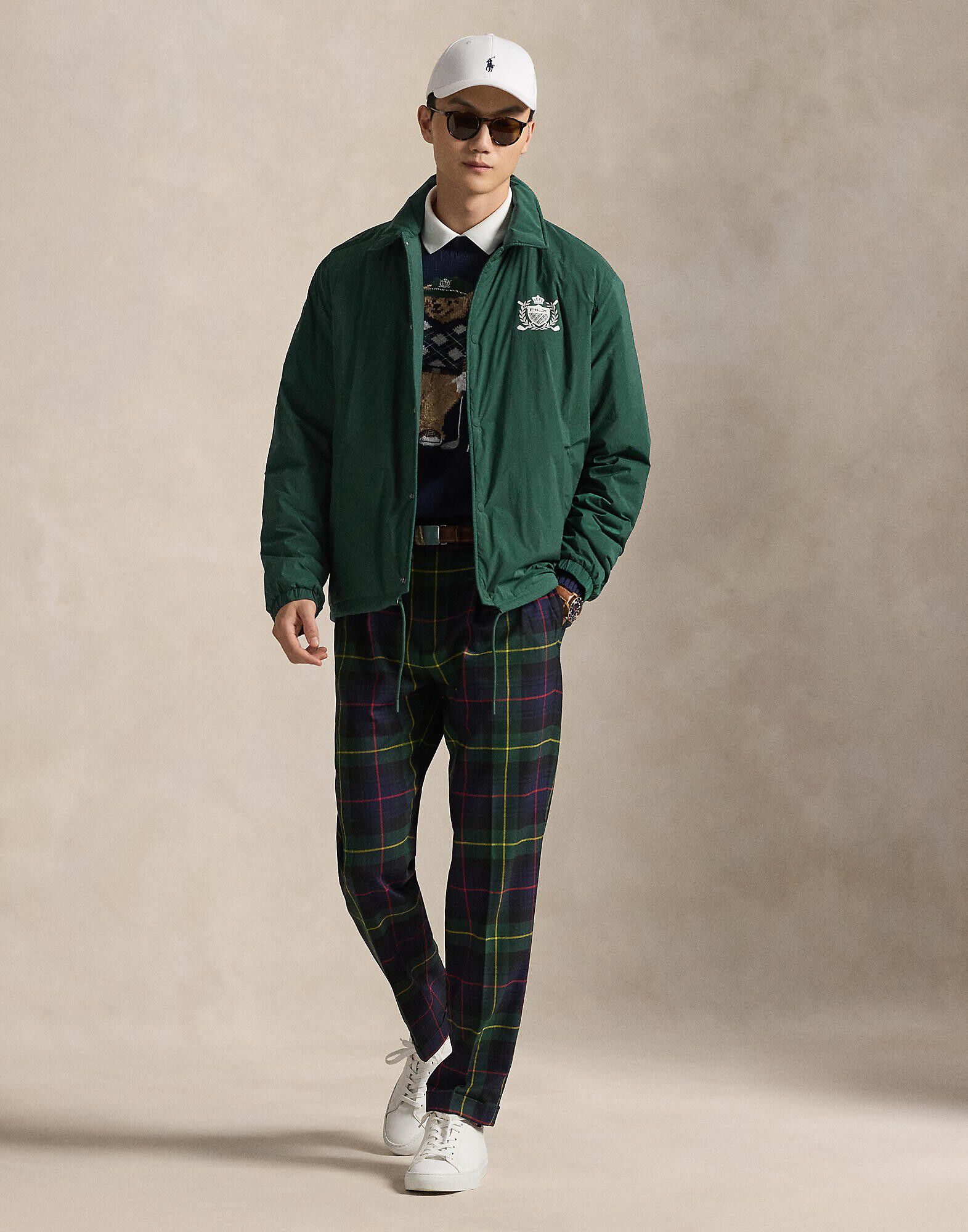 Crest-Print Coach&rsquo;s Jacket