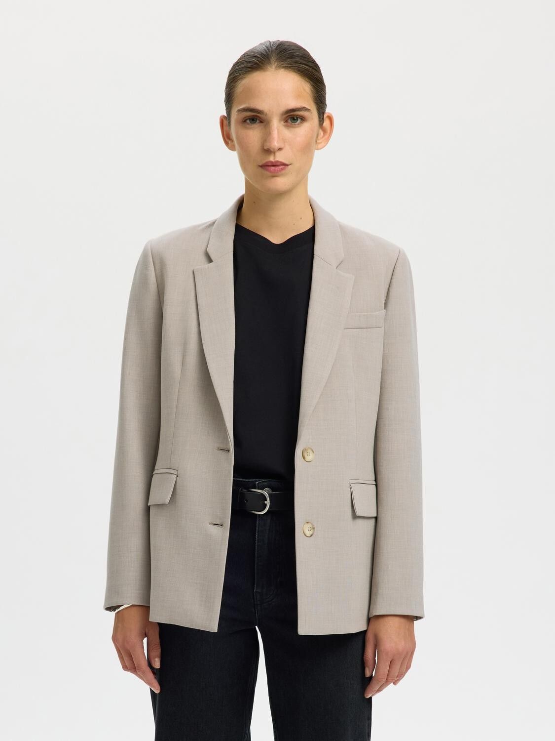 SLWRITA LS CLASSIC BLAZER MEL NOOS