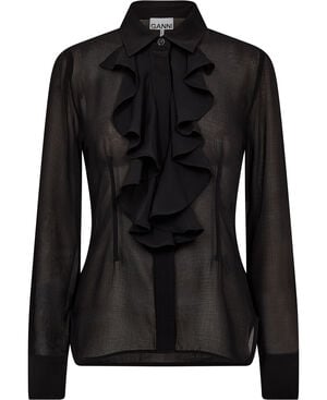Chiffon Ruffle Shirt