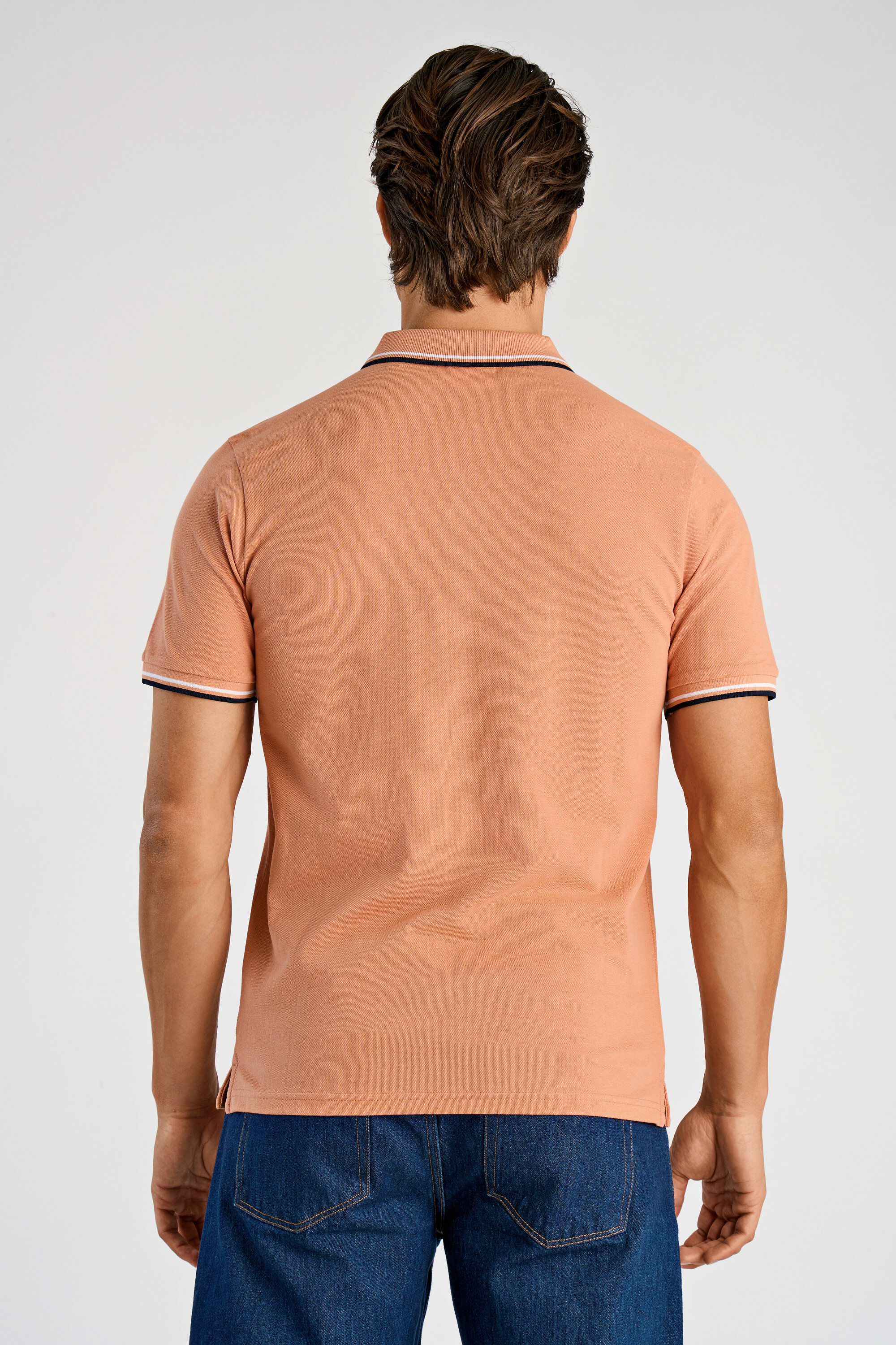 Polo shirt w. zip neck