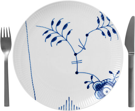 Blue Fluted Mega 23 cm Coupe tallrik