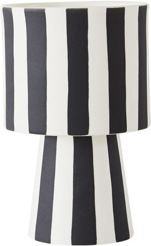 Toppu Pot - Small svart/white