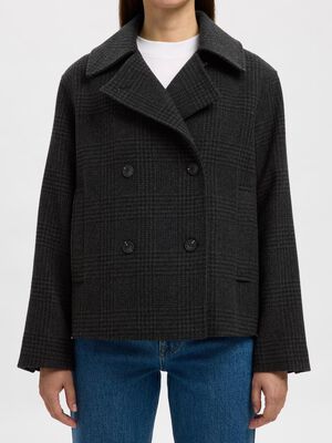 SLFALMA PATTERN WOOL BLEND JACKET