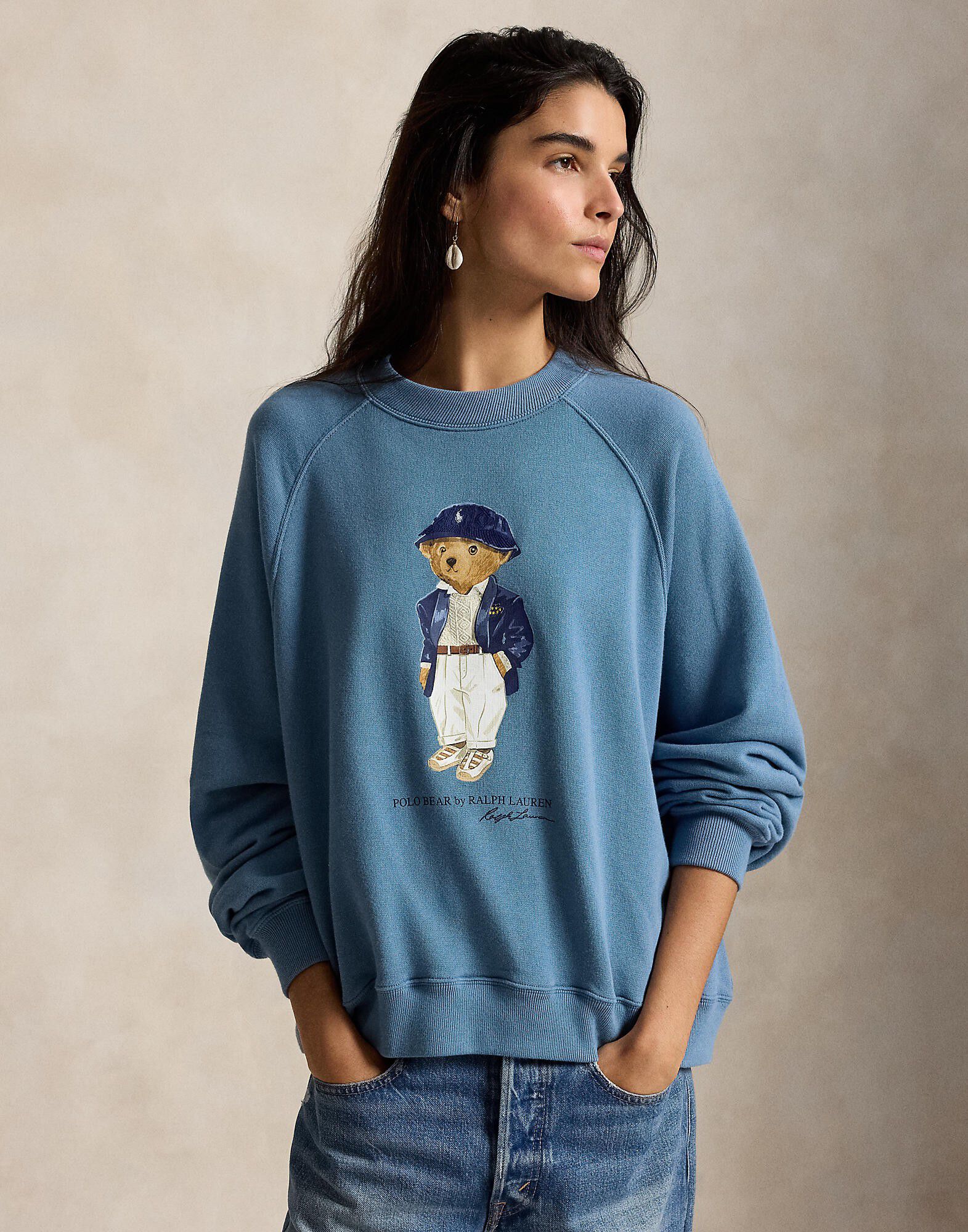 Polo Bear Lightweight Fleece Crewneck