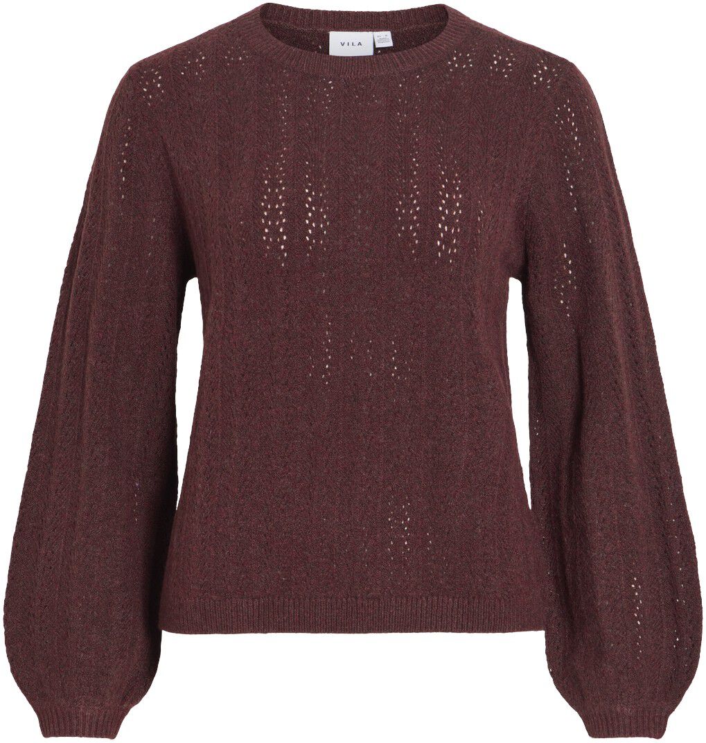 VILIGA POINTELLE L/S O-NECK TOP -NO